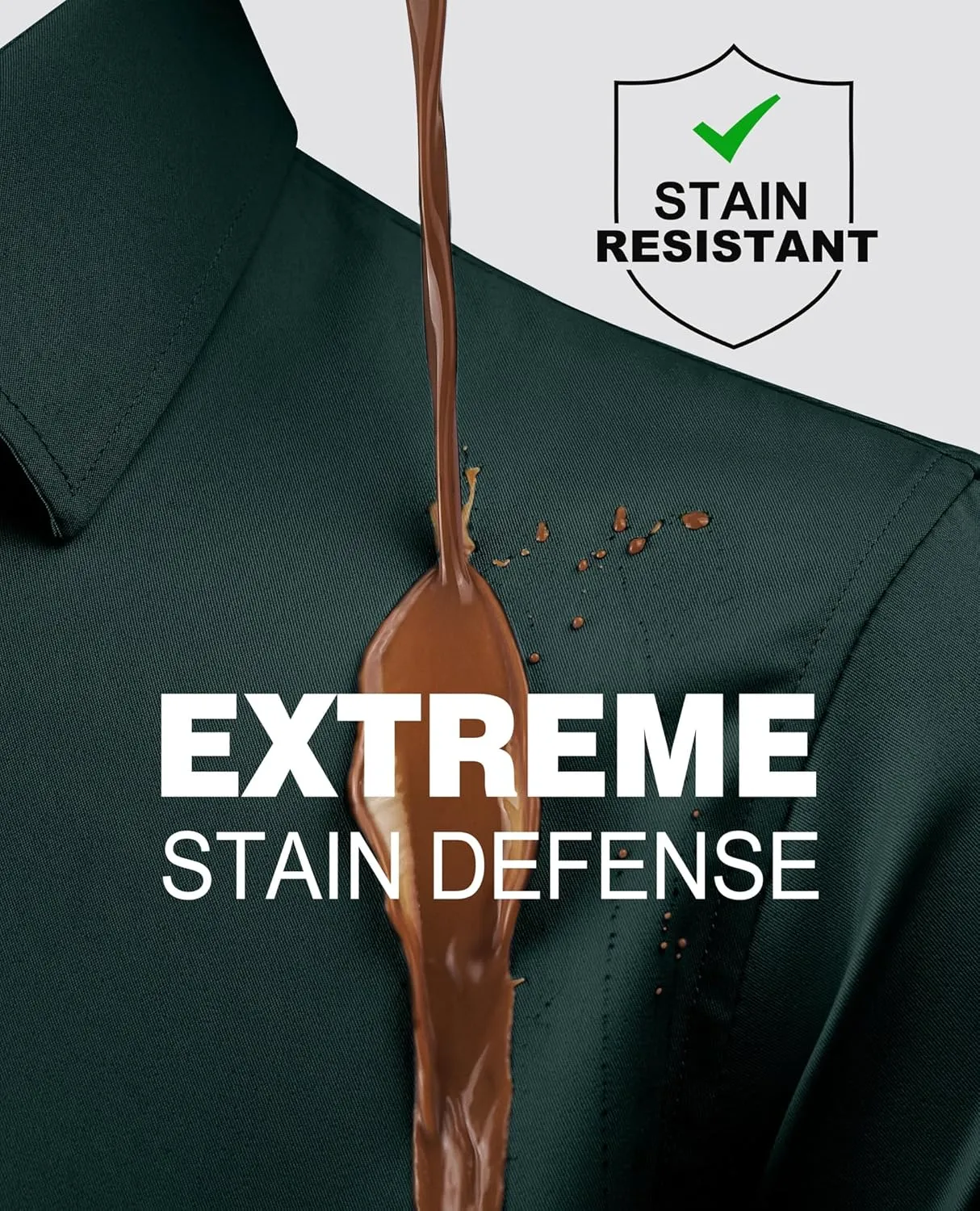 Alimens & Gentle Slim Fit Mens Dress Shirts for Men Button Down Long Sleeve Dress Shirts Wrinkle Free Formal Stain Proof