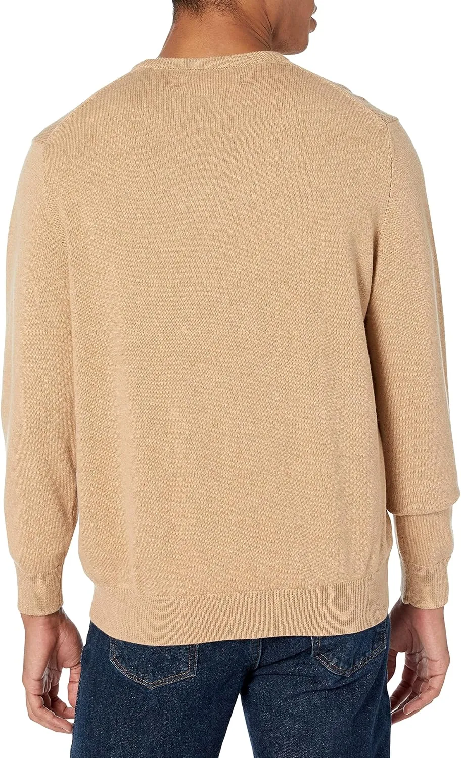 Amazon Essentials Men's Long-Sleeve Crewneck Sweater, 100% Cotton, Big & Tall Options Available