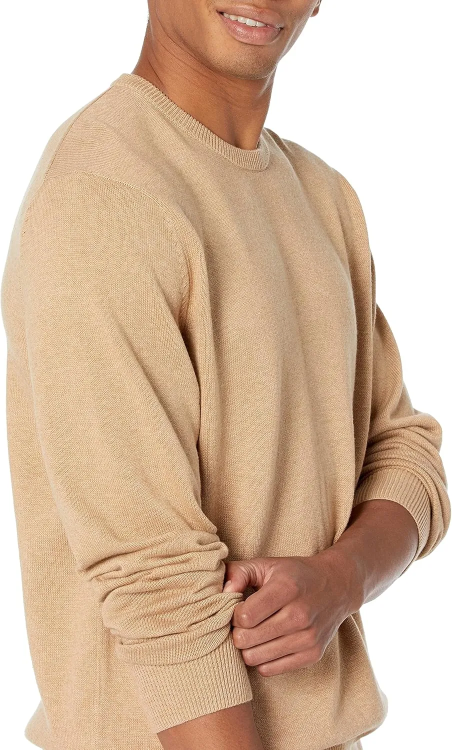 Amazon Essentials Men's Long-Sleeve Crewneck Sweater, 100% Cotton, Big & Tall Options Available