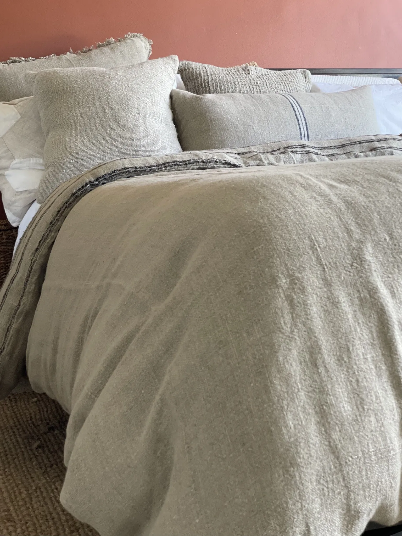 Angaston Handloomed Linen Reversible Quilt Cover