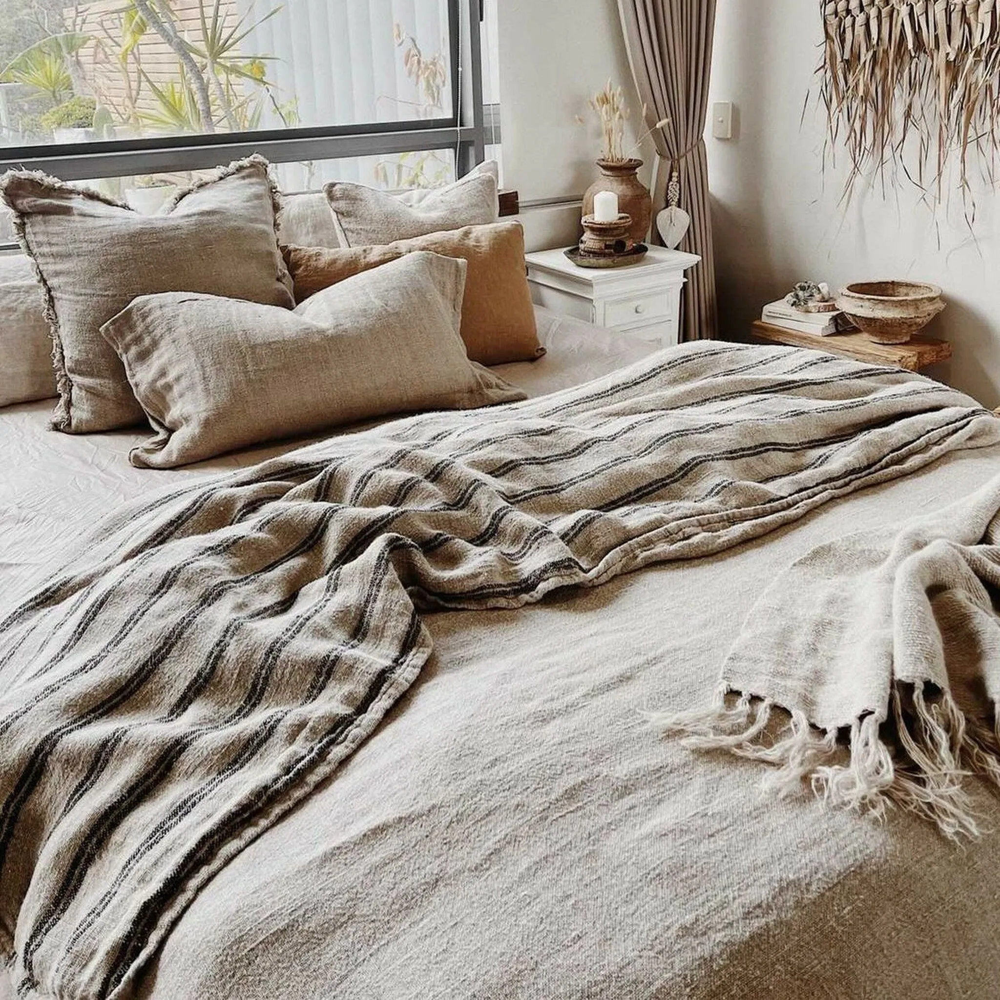 Angaston Handloomed Linen Reversible Quilt Cover
