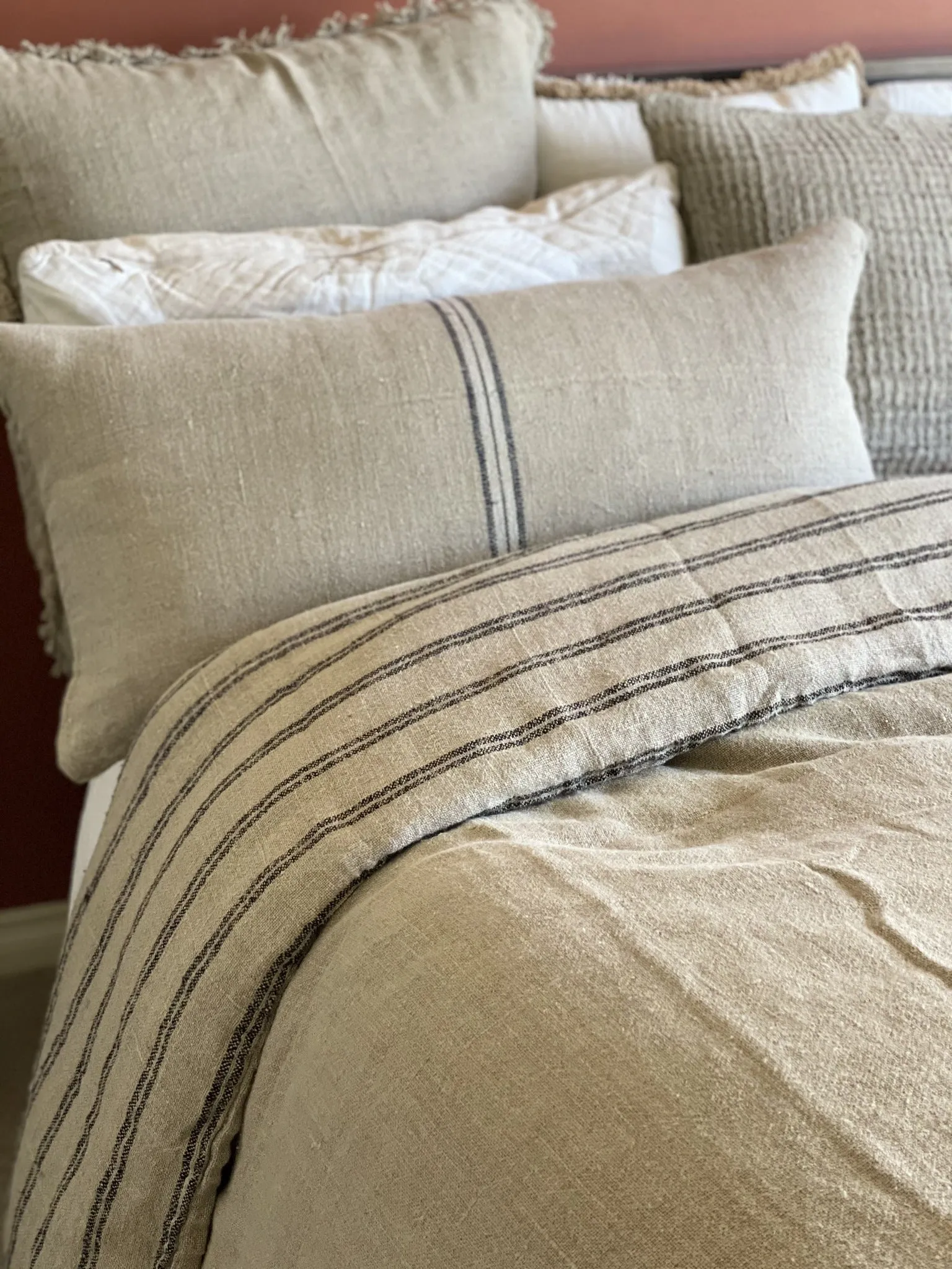 Angaston Handloomed Linen Reversible Quilt Cover