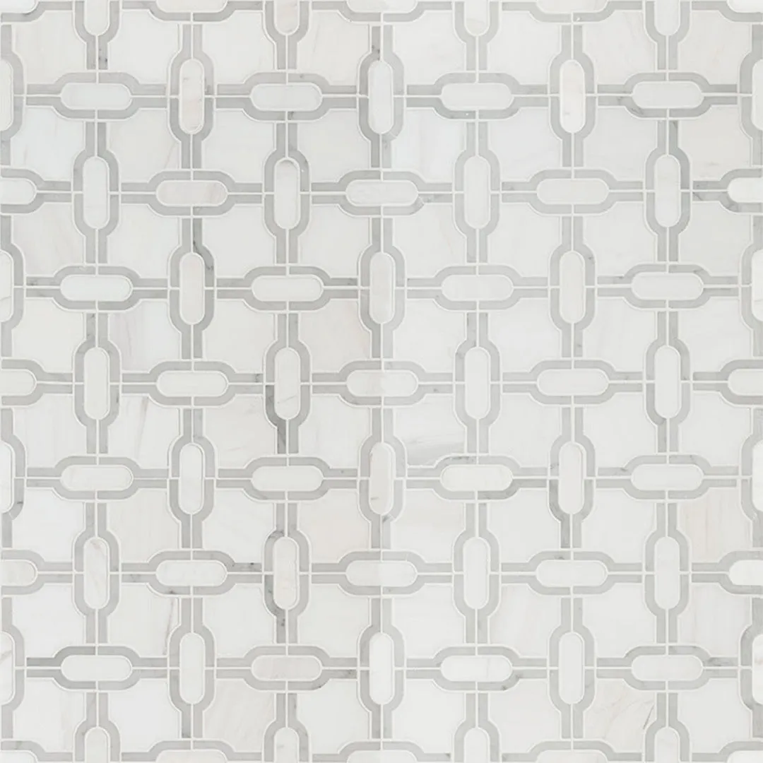 Bianco Dolomite Gridwork - Stone Tile