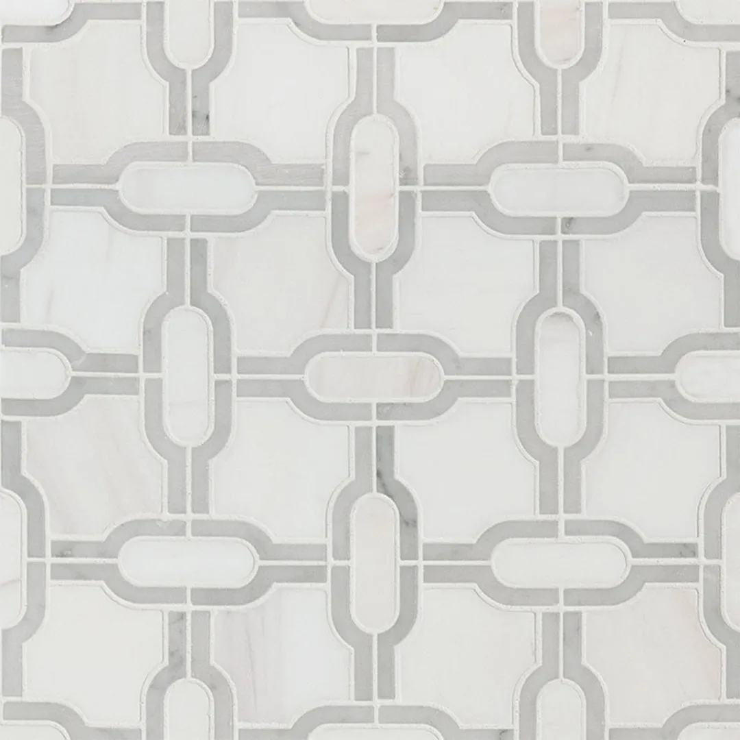 Bianco Dolomite Gridwork - Stone Tile