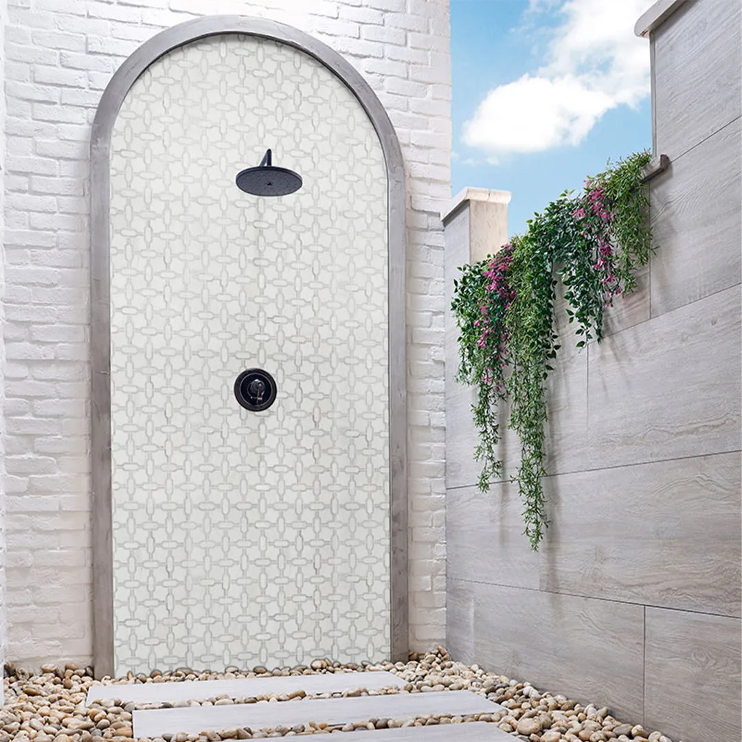 Bianco Dolomite Gridwork - Stone Tile