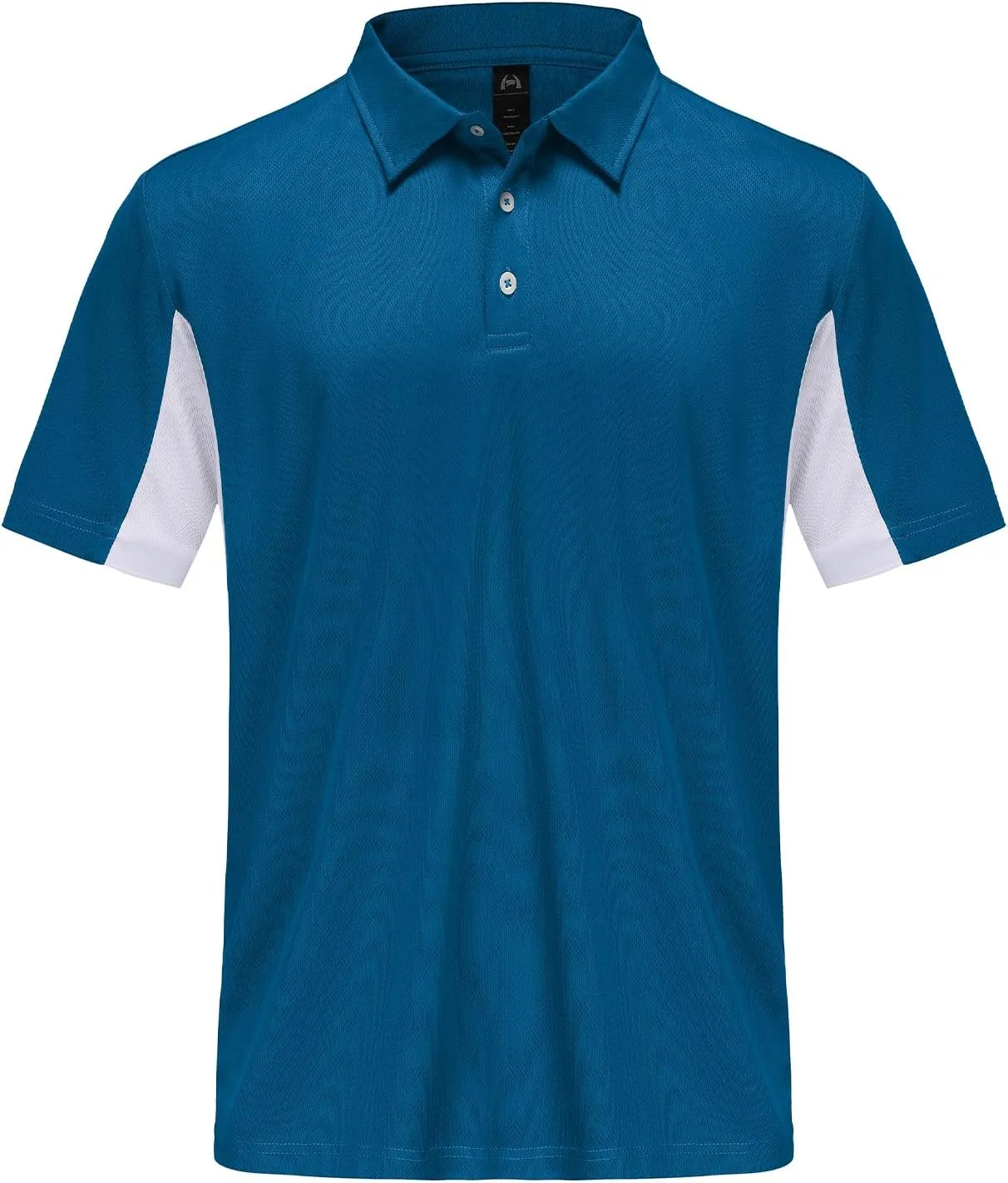 Corna Men's Short Sleeve Polo Shirts L-5XL, UPF 50  Moisture Wicking Casual Performance Dry Fit Golf Shirts