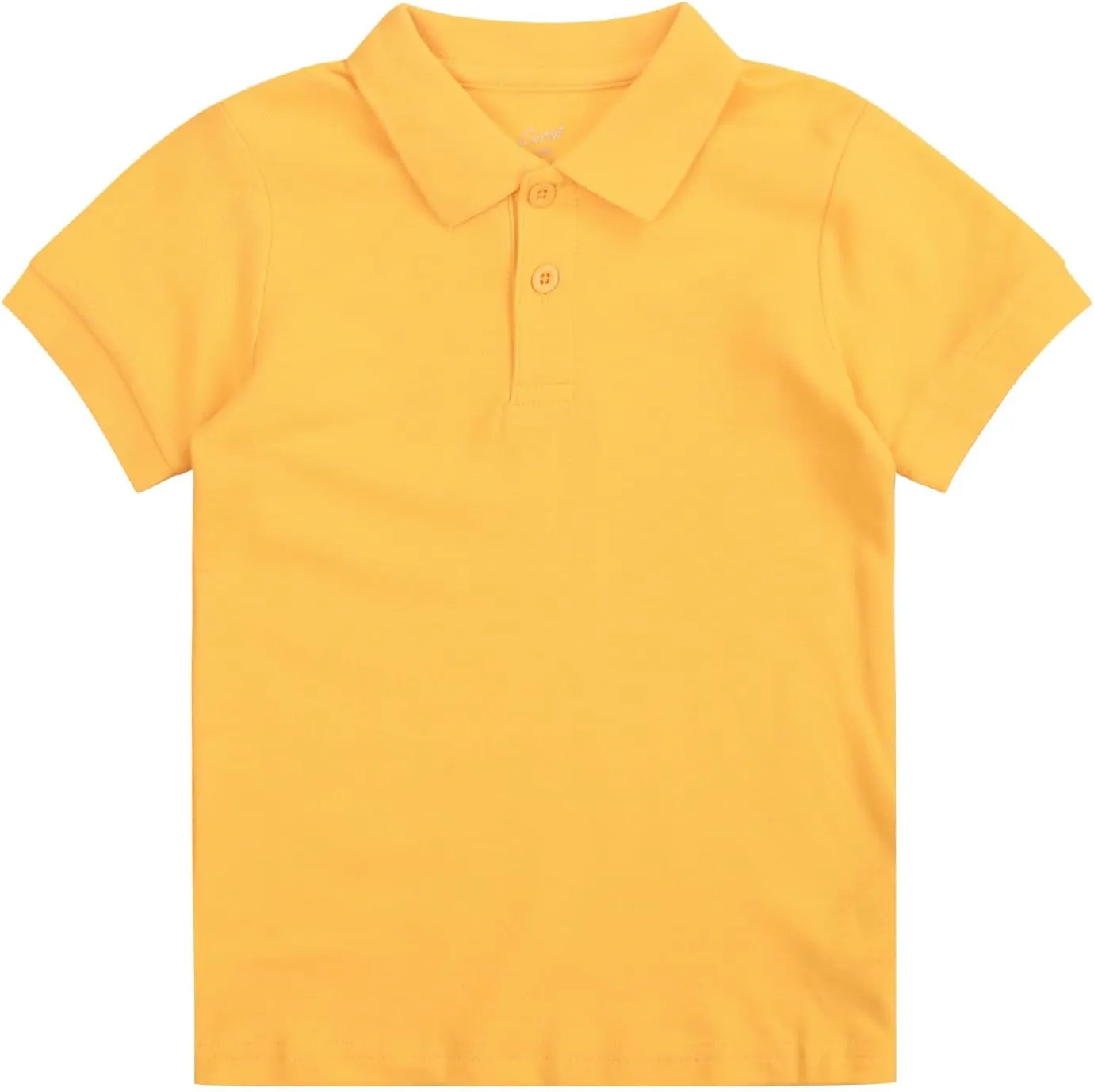 CUNYI Boys' Cotton Pique Polo Shirts Uniform Short Sleeve Tops