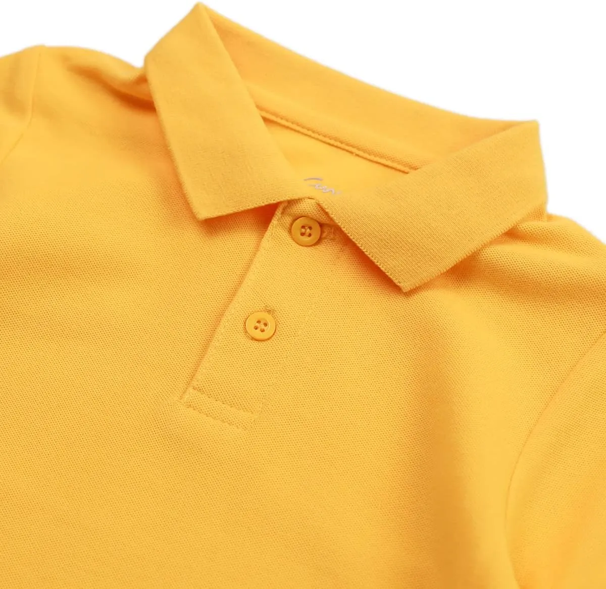 CUNYI Boys' Cotton Pique Polo Shirts Uniform Short Sleeve Tops