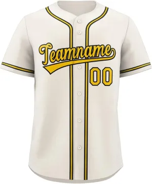 Custom Baseball Jersey Personalized Button Down Shirts Stitched or Printed Name Number for Adult Boy