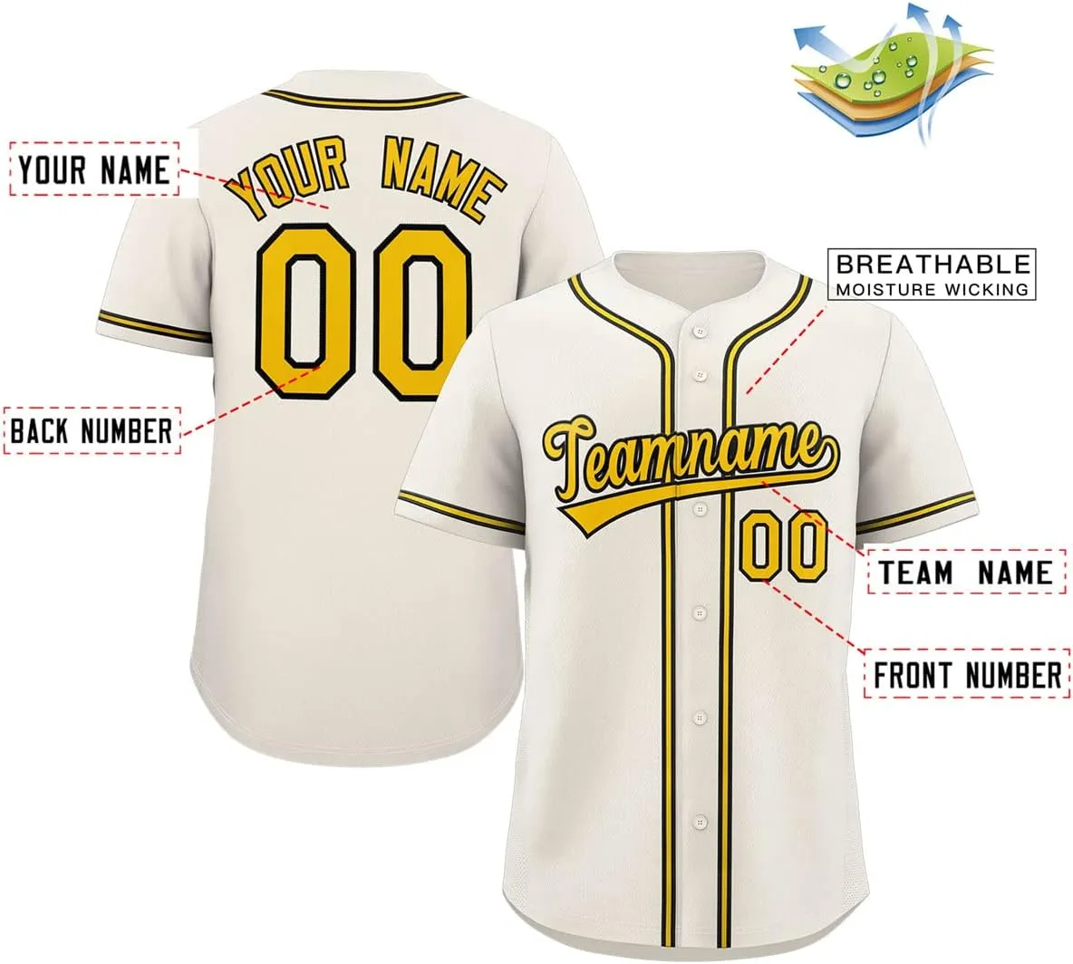 Custom Baseball Jersey Personalized Button Down Shirts Stitched or Printed Name Number for Adult Boy