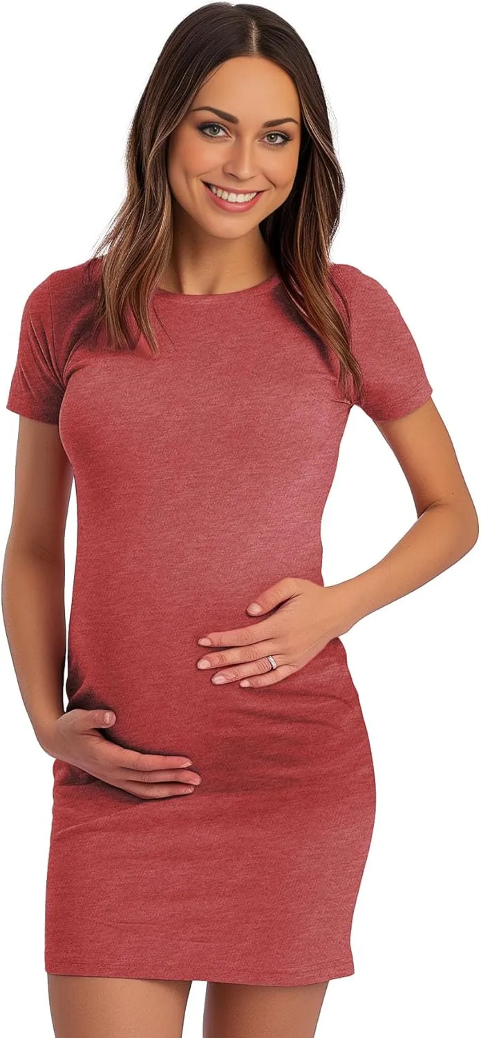 Decrum Women's Maternity Shirts - Pregnancy Maternity Dress Soft and Comfortable for Pregnant Women