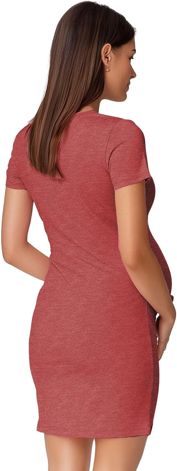 Decrum Women's Maternity Shirts - Pregnancy Maternity Dress Soft and Comfortable for Pregnant Women