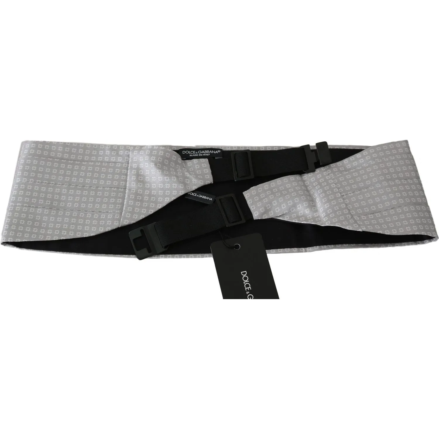 Dolce & Gabbana Elegant Gray Silk Cummerbund
