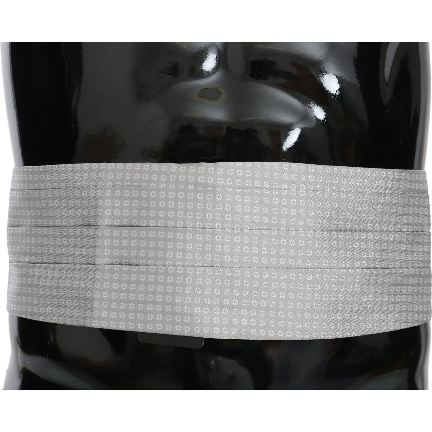 Dolce & Gabbana Elegant Gray Silk Cummerbund