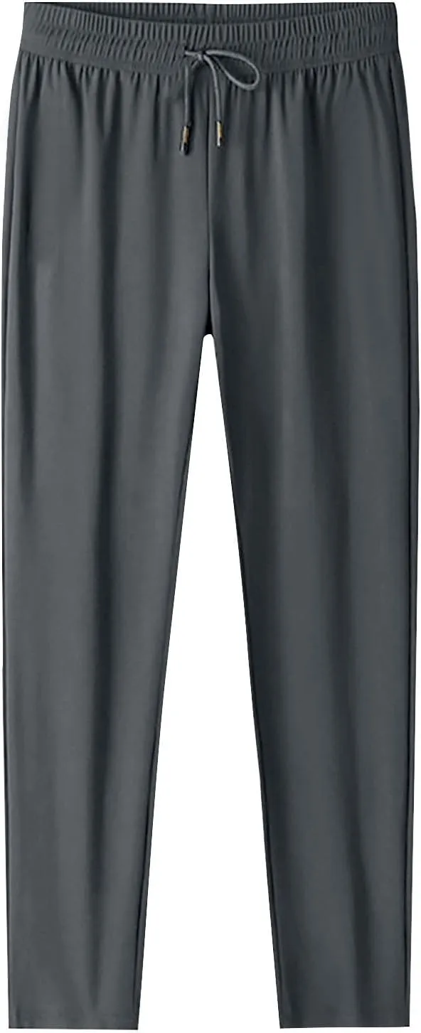 GOFULY Beeswan Pants for Women Stretch Plus Size Quick Drying Pants Drawstring Casual Beeswan Pant Straight with Pockets