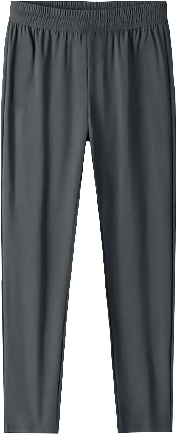 GOFULY Beeswan Pants for Women Stretch Plus Size Quick Drying Pants Drawstring Casual Beeswan Pant Straight with Pockets