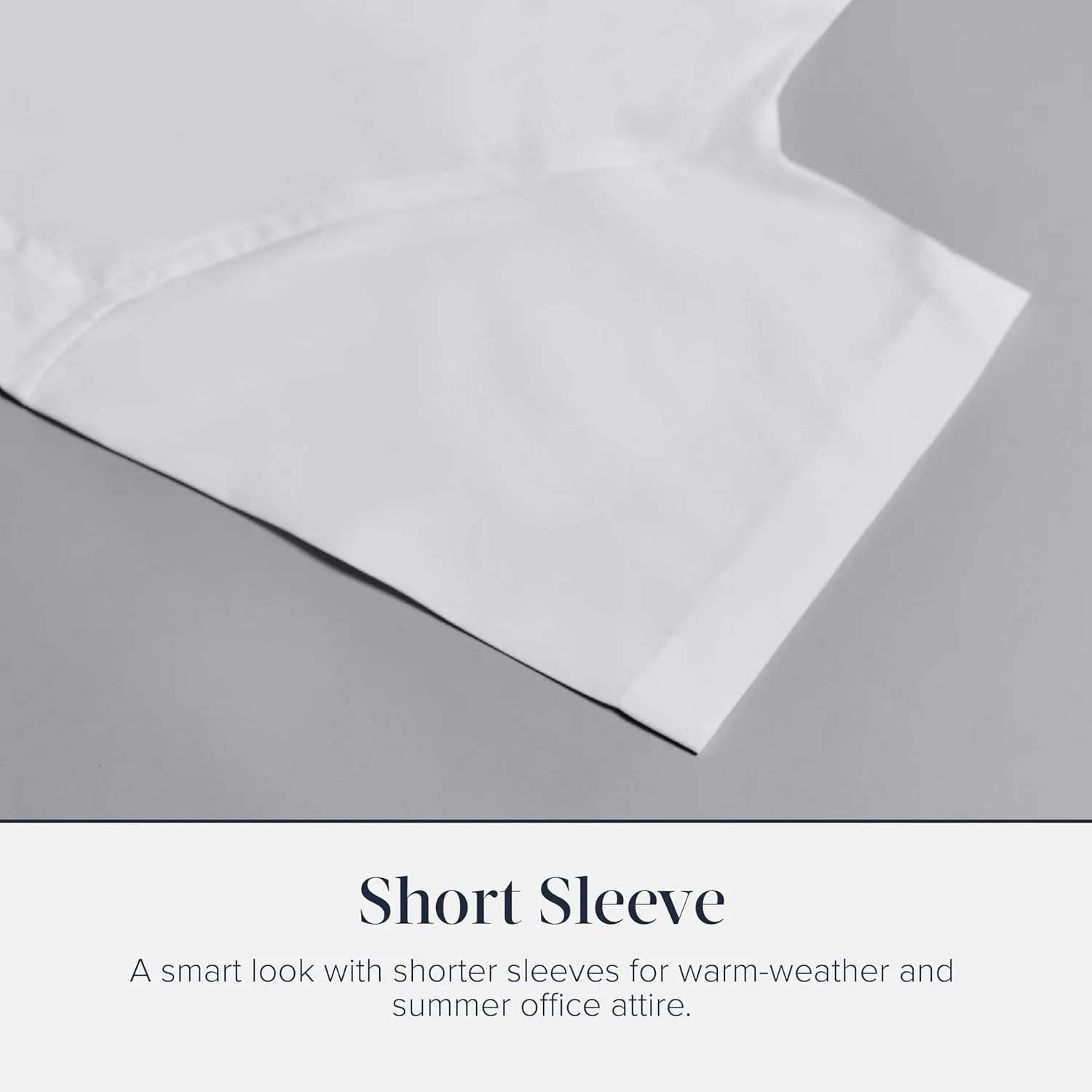 Jermyn Street Collection by Hawes and Curtis - Men's Short Sleeve White Dress Shirt  100% Cotton Oxford, Regular Fit