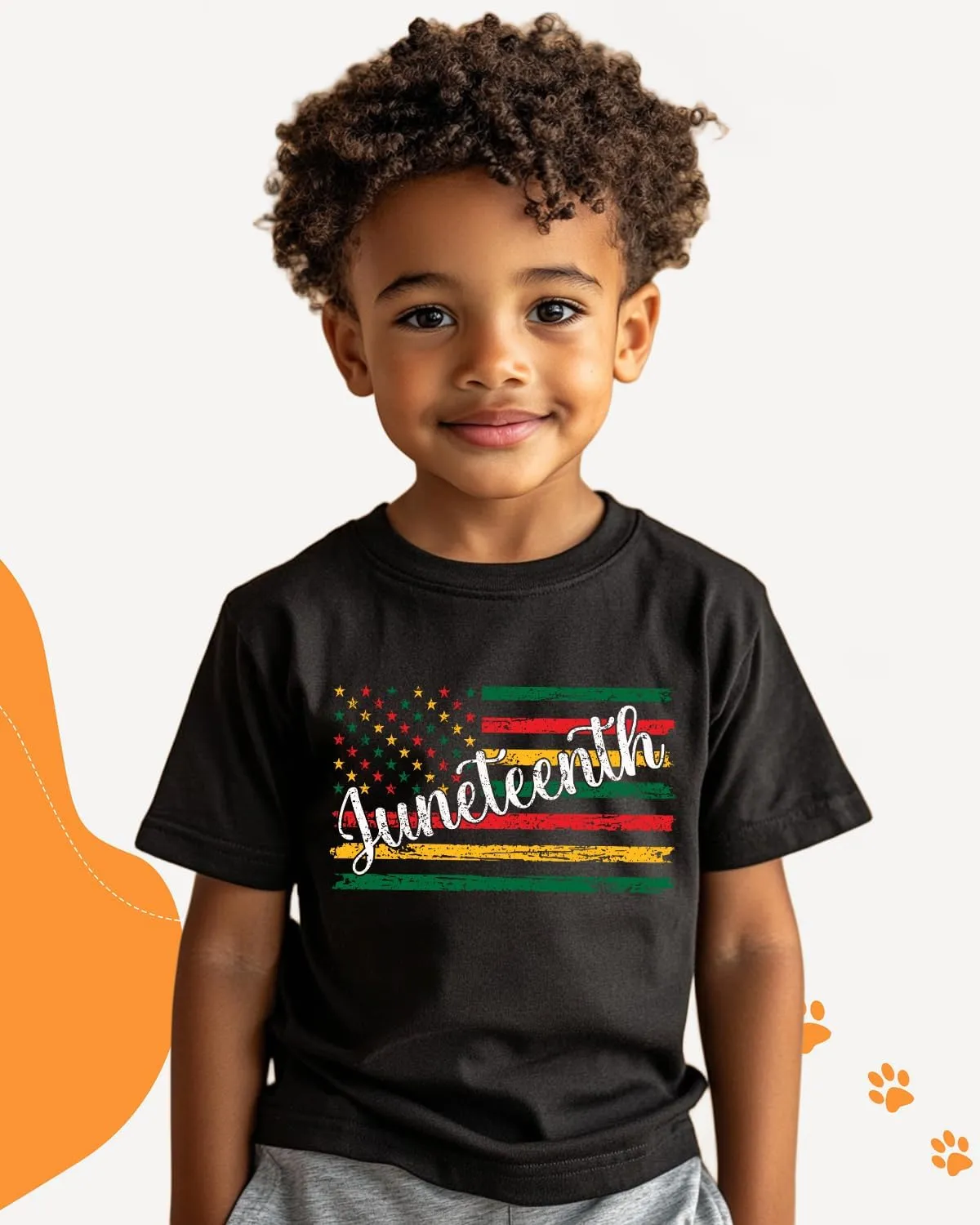 Juneteenth Shirt for Toddler Boys Girls Kids Freedom Day Shirts 1865 Black History Tee Tops, 2T-8Y