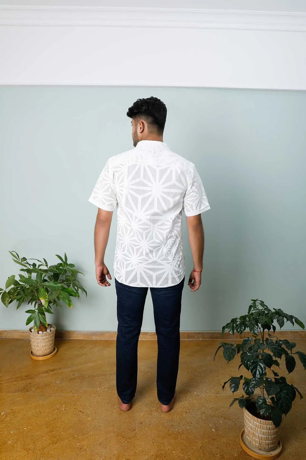 Kiwach Printed Shirt (White)