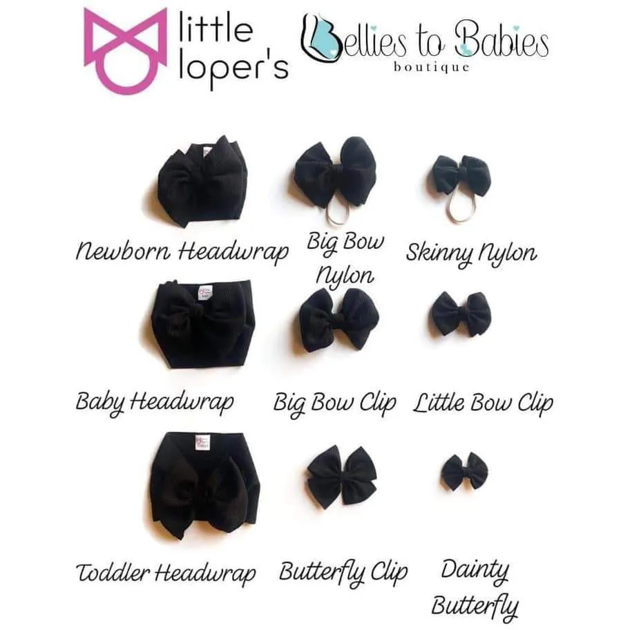 Little Lopers Bow: White (All Styles)