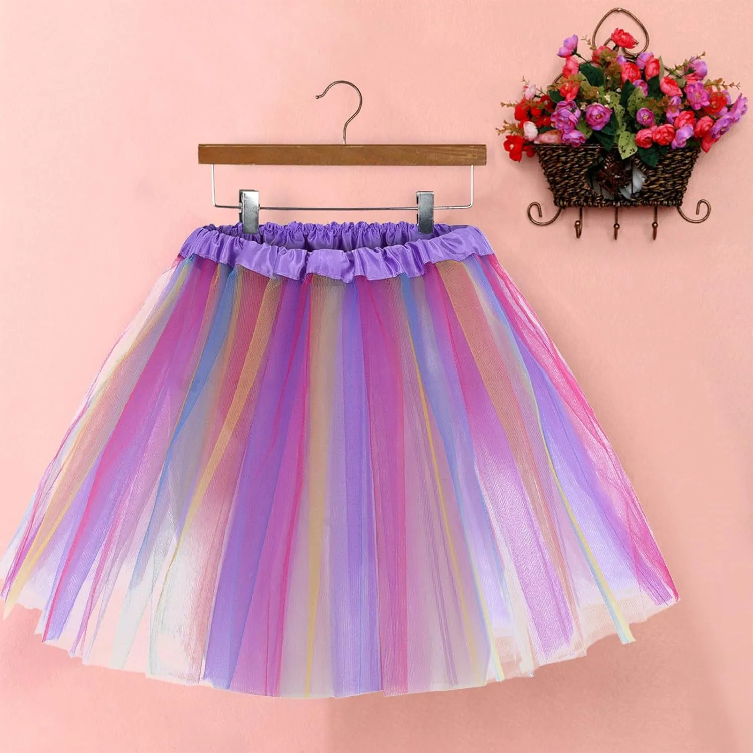 Mini Skirts for Women Colorful Tutu Summer Vacation Skirt Cute Trendy Sexy Going Out Skirts Daily Wear Basic Skirt