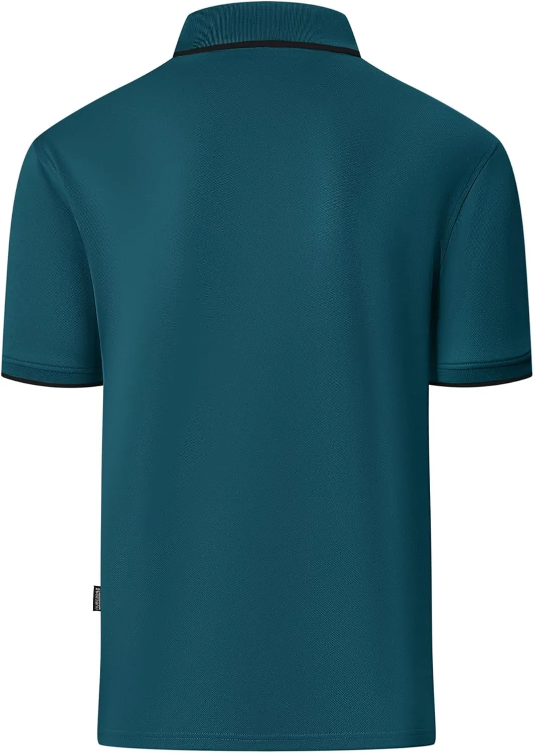 Polo Shirts for Men Zipper Moisture Wicking Golf Shirts Short Sleeve Casual Quarter Zip Polo T Shirt