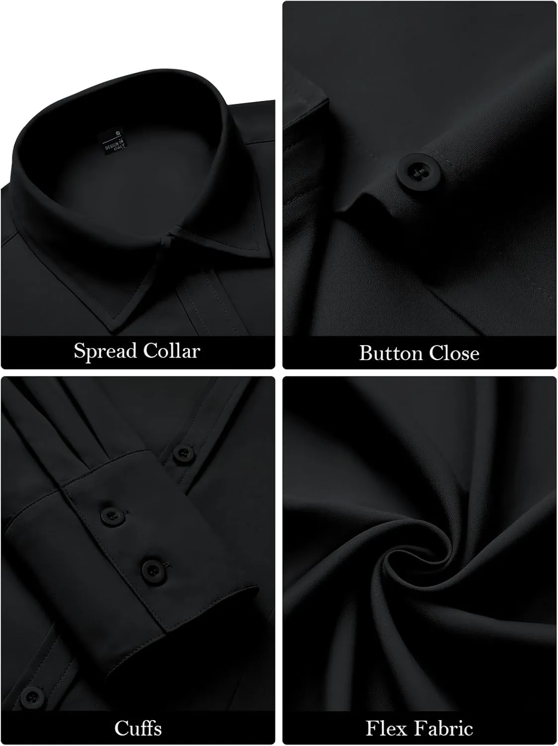 Women's Button Down Shirts Collared Fitted Dress Shirts Long Sleeve Wrinkle Free Blouse Formal Office Work Tunic Tops