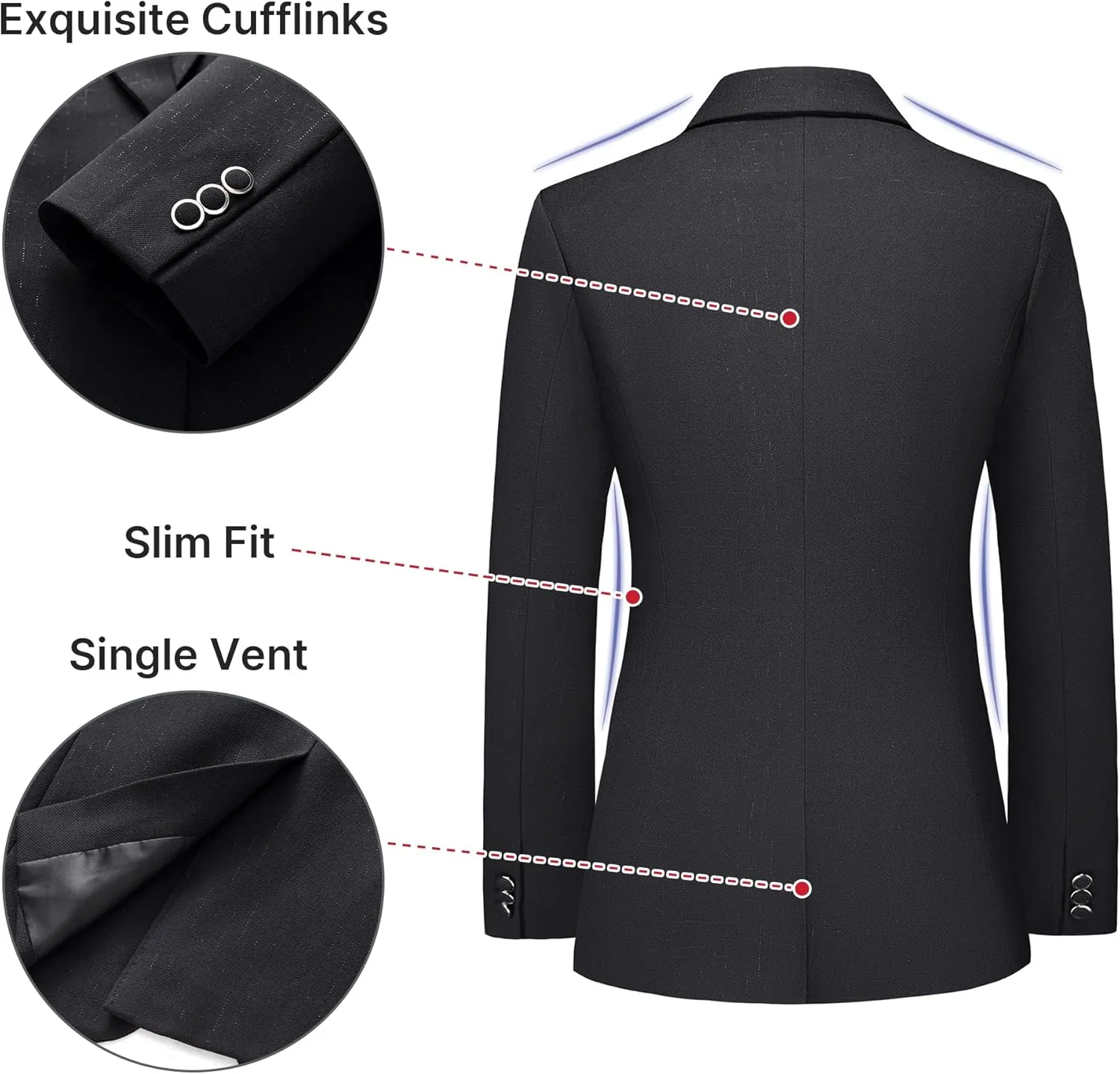 Women's Suit 2 Piece Set Pinstripe Blazer and Bootcut Dressy Pants Set for Work Office Business Outfits