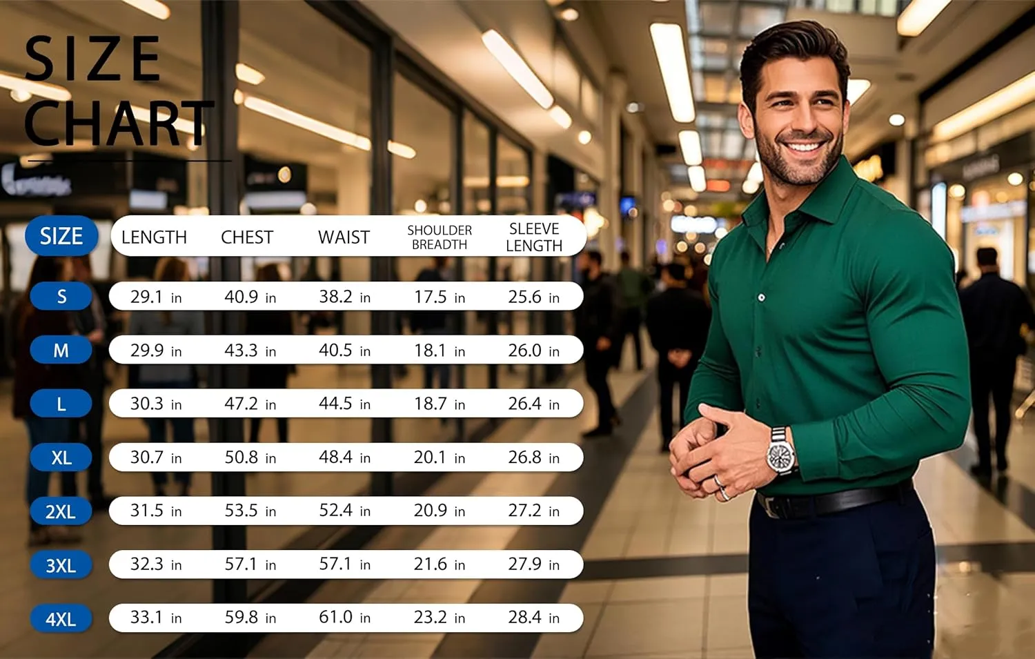YOHOWA Mens Dress Shirts Business Button Down Long Sleeve Casual Collar Cuff Contrast Formal Shirts Wedding Party Casual Prom